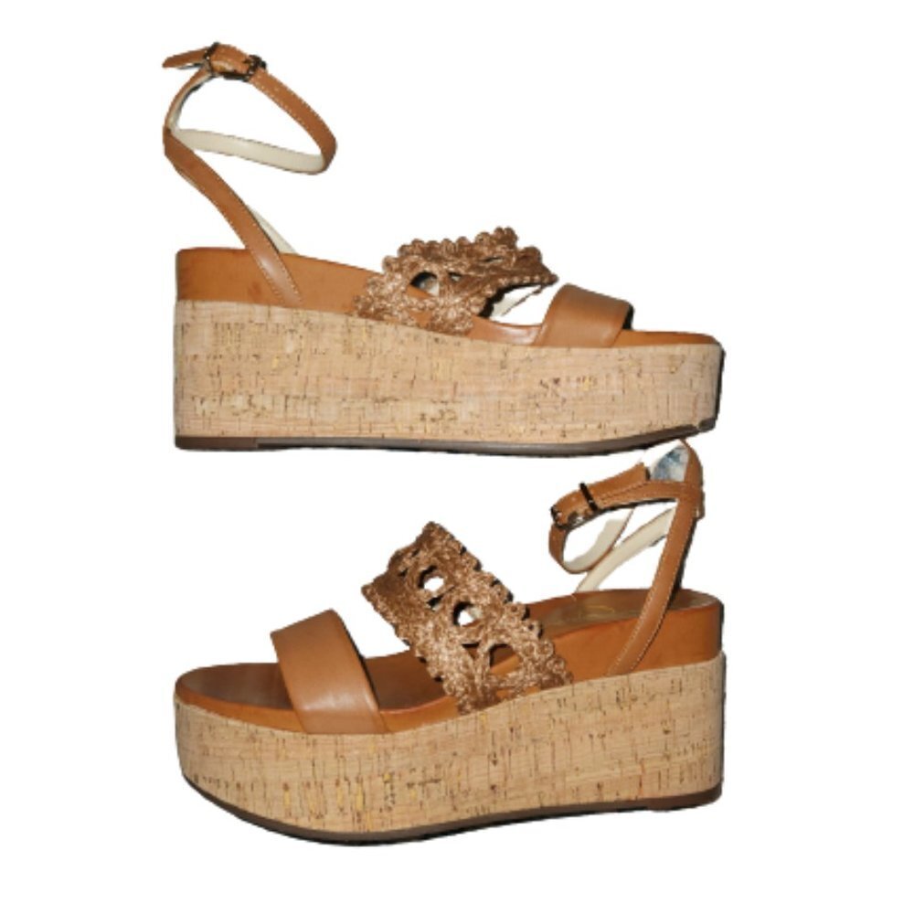 Jessica Simpson Tan Wedges || 8.5 || NWOT